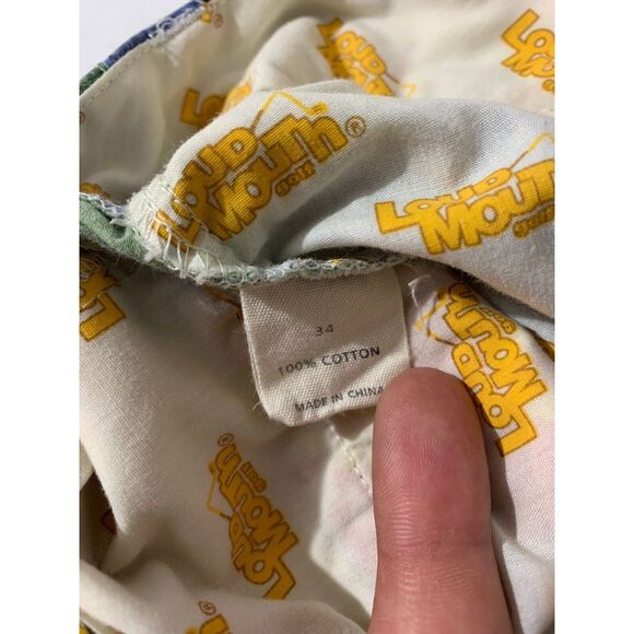 Loudmouth Golf Mens Shorts Size 34 Patchwork Hawaiian Floral Print Multicolor - Picture 10 of 11